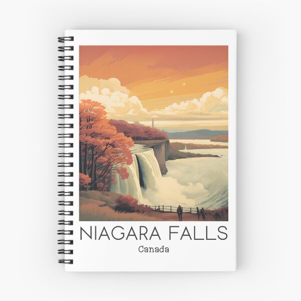 Item preview, A Vintage Travel Illustration of the Niagara Falls - Canada designed and sold by GoodOldVintage.
