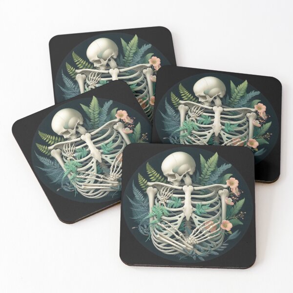 Item preview,  Skeleton with Botanical Accents designed and sold by pumsquare.