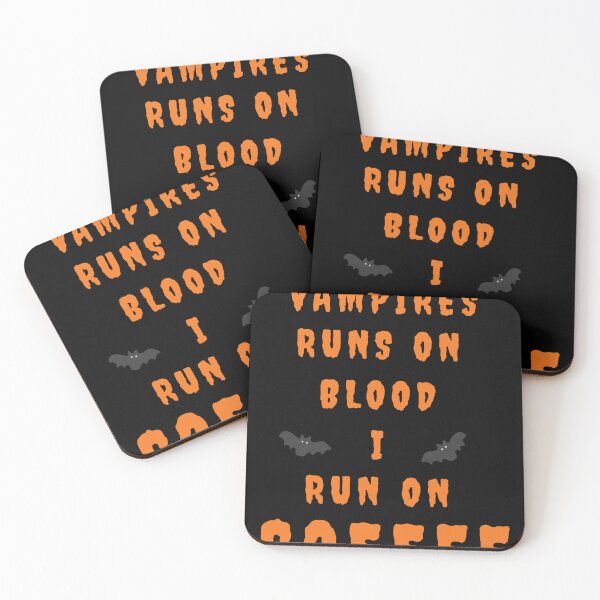 Item preview, Vampires runs on blood, I run on coffee designed and sold by onum2018.