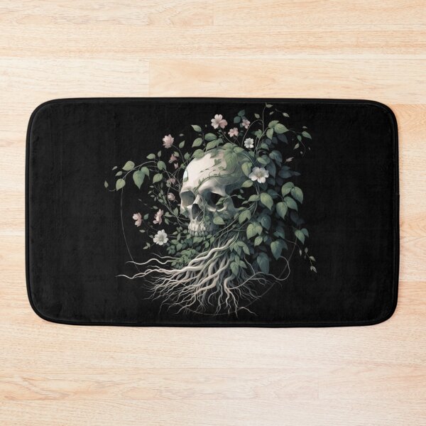 Item preview,  Skull with Blooming Flora and Roots Art designed and sold by pumsquare.