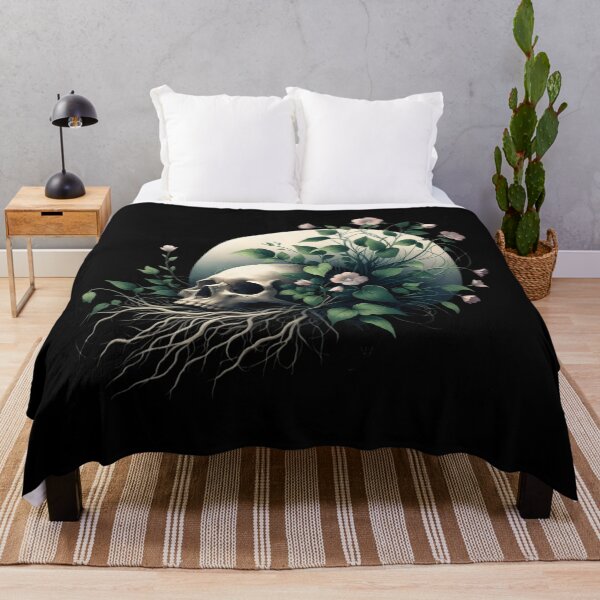 Item preview,  Skull with Floral Growth Design designed and sold by pumsquare.