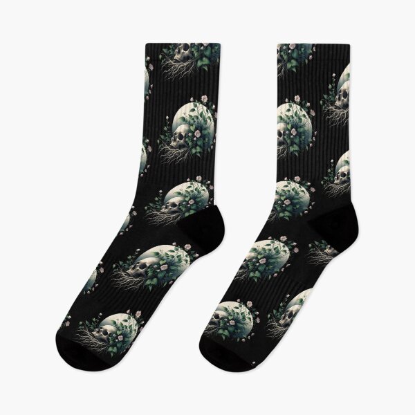 Item preview,  Skull with Floral Growth Design designed and sold by pumsquare.