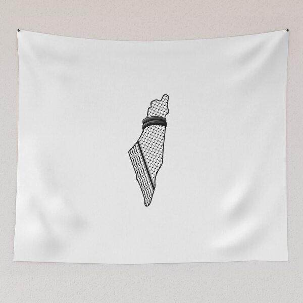 Item preview, Palestine Kufiya Palestine Map designed and sold by TulipaGraphics.