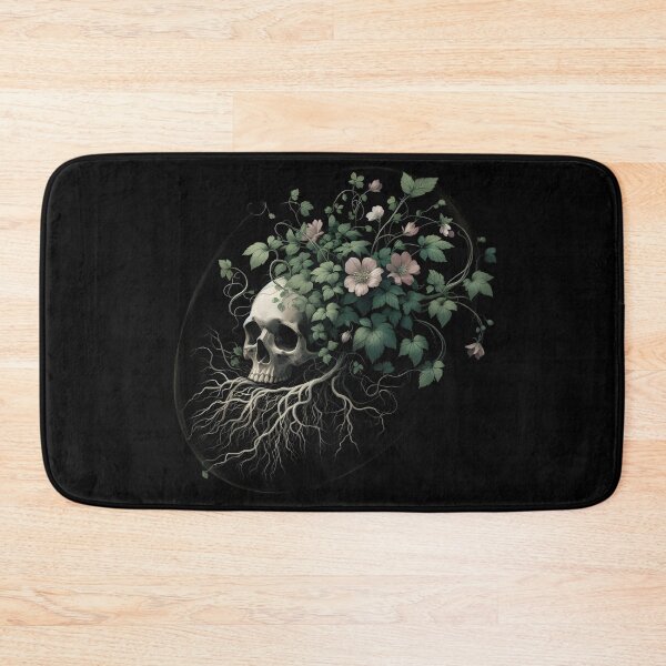 Item preview,  Skull and Botanical Growth Illustration designed and sold by pumsquare.