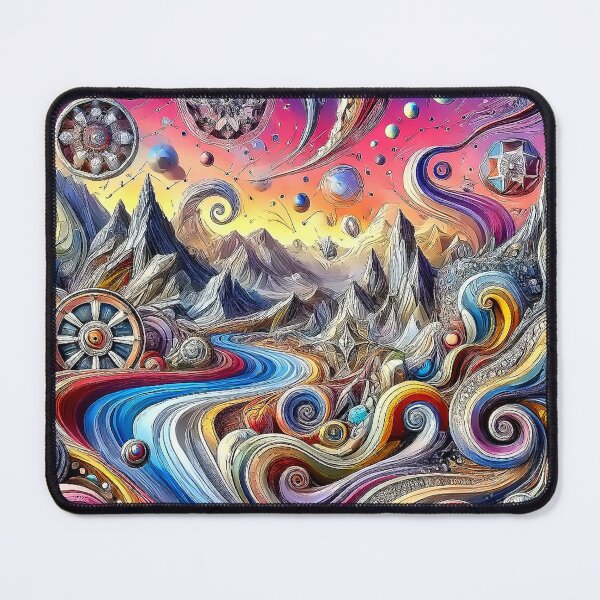 Item preview, Surreal Abstract Landscape of Cosmic Flowing Energies designed and sold by aunins7.