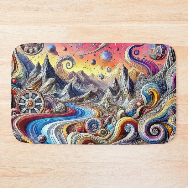 Item preview, Surreal Abstract Landscape of Cosmic Flowing Energies designed and sold by aunins7.