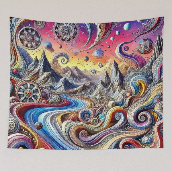 Item preview, Surreal Abstract Landscape of Cosmic Flowing Energies designed and sold by aunins7.