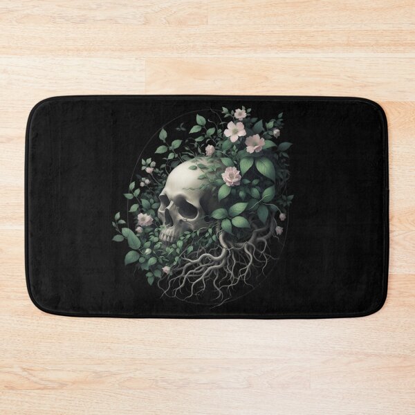 Item preview,  Skull with Floral Vines and Roots designed and sold by pumsquare.