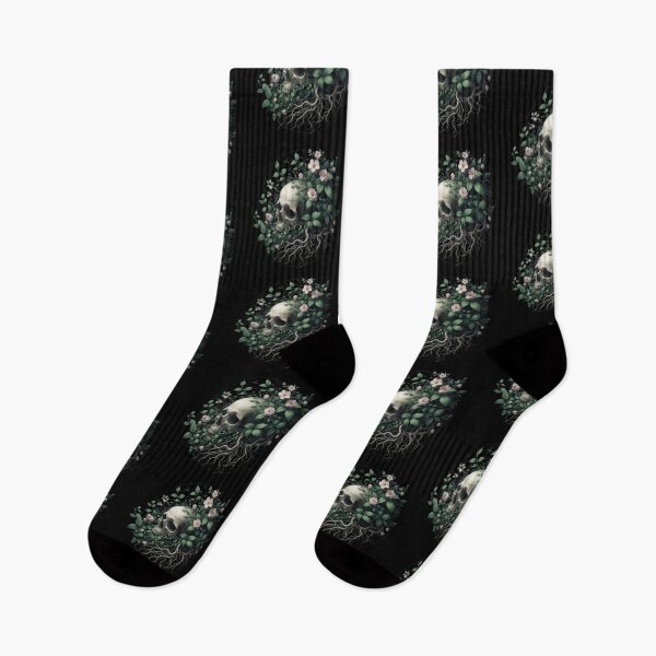 Item preview,  Skull with Floral Vines and Roots designed and sold by pumsquare.