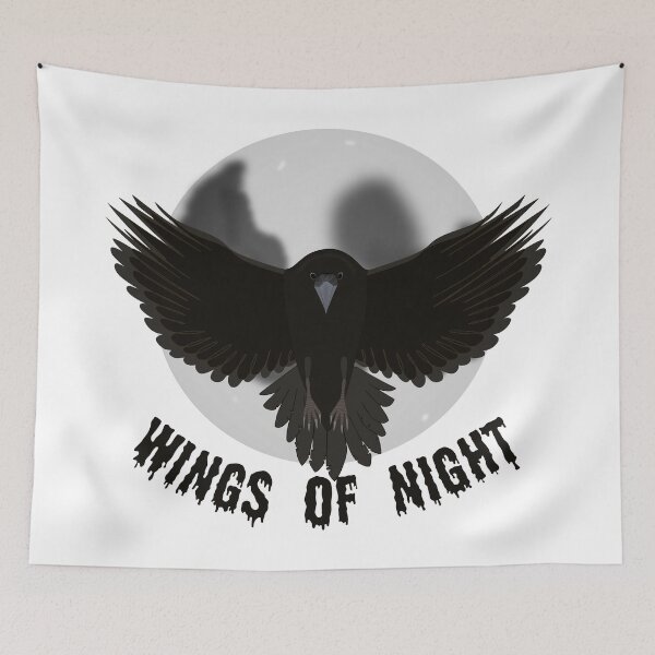 Item preview, Raven and the Full Moon - "Wings of Night designed and sold by HansiniDesigns.
