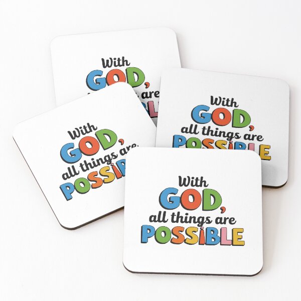 Item preview, With God All Things Are Possible designed and sold by ThreeftlyPicks.