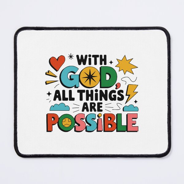Item preview, With God All Things Are Possible - Omnipotence designed and sold by ThreeftlyPicks.