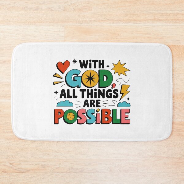 Item preview, With God All Things Are Possible - Omnipotence designed and sold by ThreeftlyPicks.