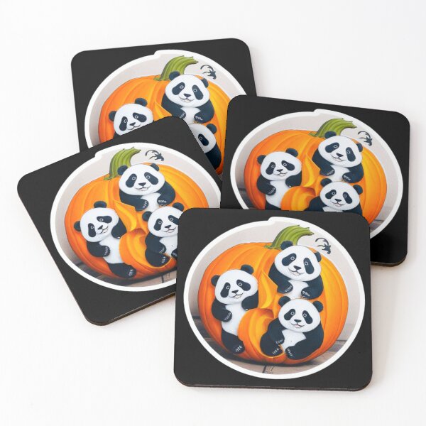 Item preview, Halloween Pandas designed and sold by I-TimeCrafted.
