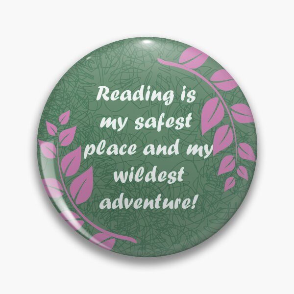 Item preview, Reading is my safest place designed and sold by FableAndThread.