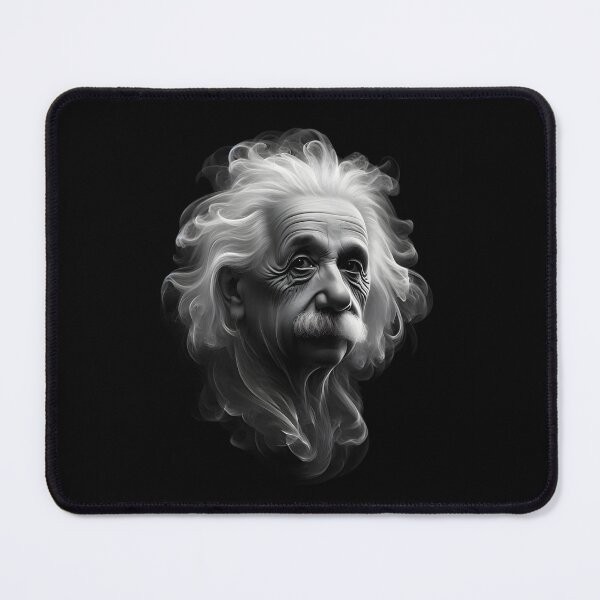 Item preview, Einstein Portrait in Black and White Art designed and sold by pumsquare.