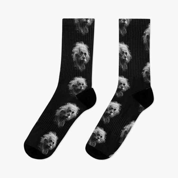 Item preview,  Einstein Portrait in Black and White Art designed and sold by pumsquare.