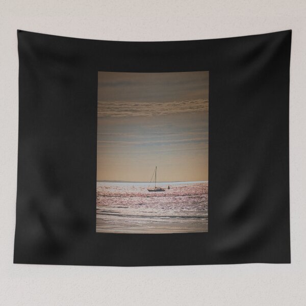 Item preview, Sailing boat at sunset off Norderney designed and sold by Ruhrpottpicture.