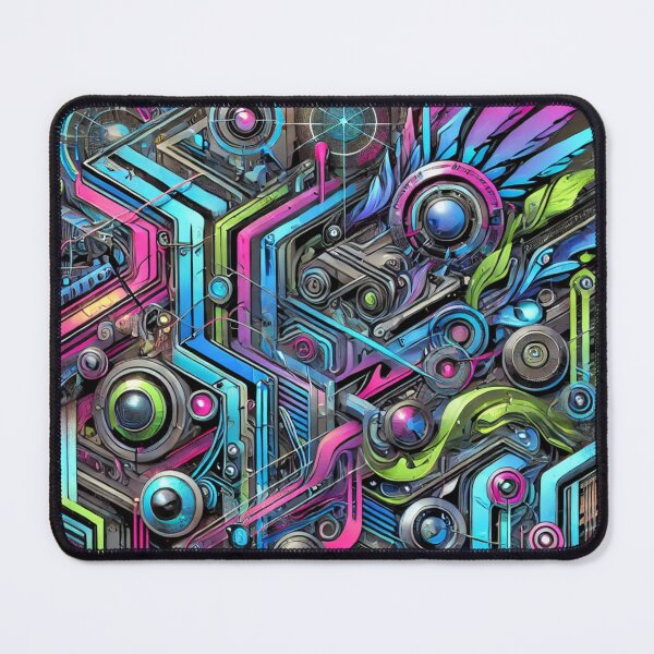 Item preview, Neon Circuitry: Futuristic Abstract Graffiti designed and sold by aunins7.