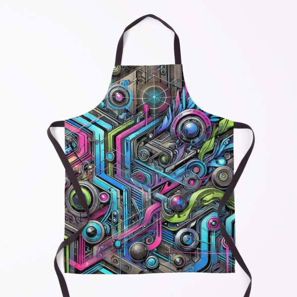 Artikelvorschau, Neon Circuitry: Futuristisches abstraktes Graffiti entworfen und verkauft von aunins7.