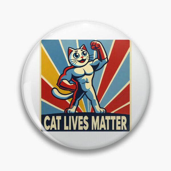 Item preview, Cat lives matter / super hero cat designed and sold by LostForSpace.