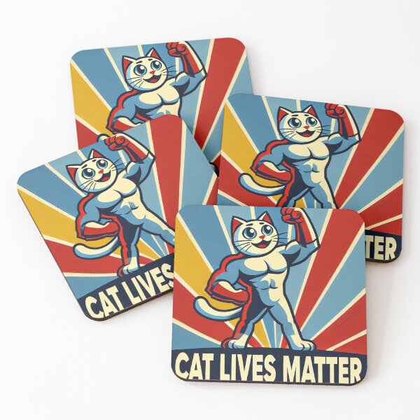 Item preview, Cat lives matter / super hero cat designed and sold by LostForSpace.