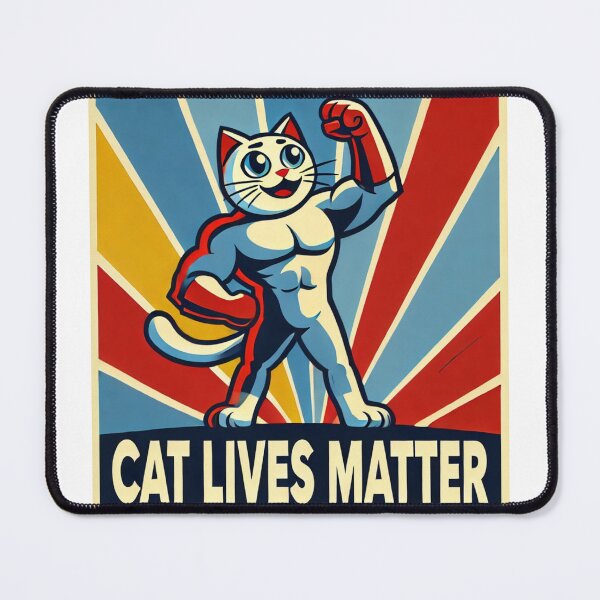 Item preview, Cat lives matter / super hero cat designed and sold by LostForSpace.