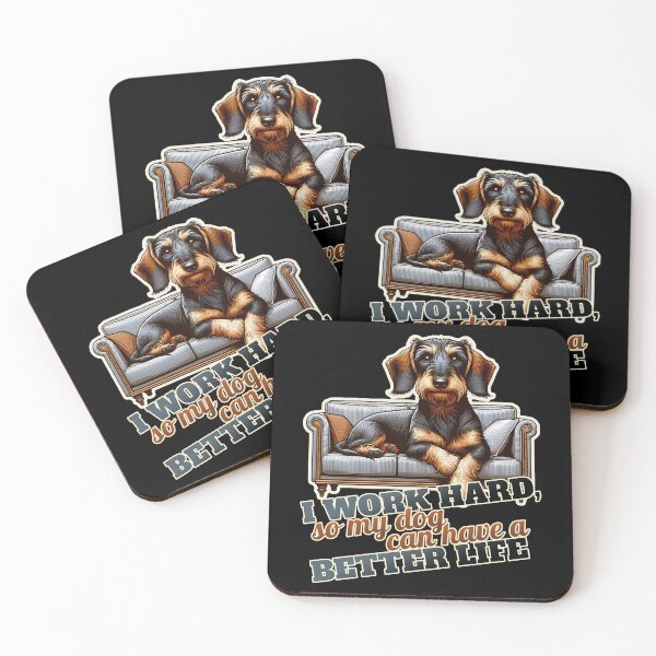 Item preview, Work hard Wire-haired Dachshund Couch, Sofa designed and sold by ThisDress.