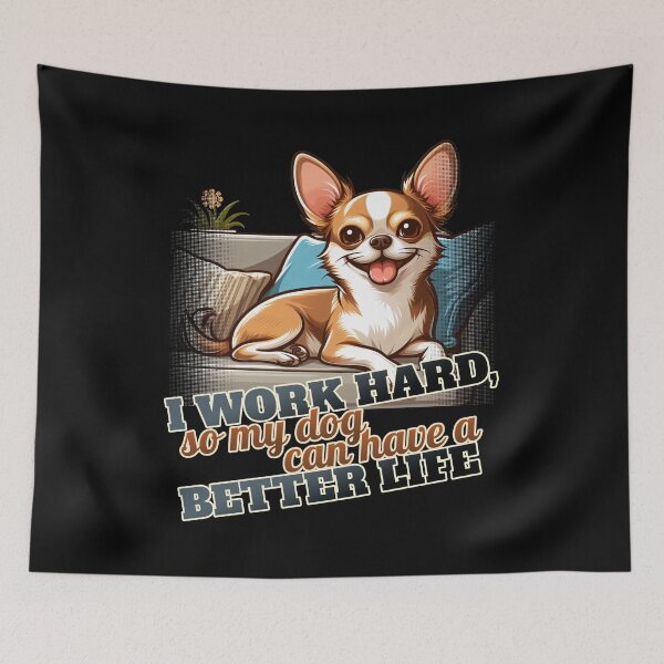 Item preview, Work hard Chihuahua Couch, Sofa designed and sold by ThisDress.
