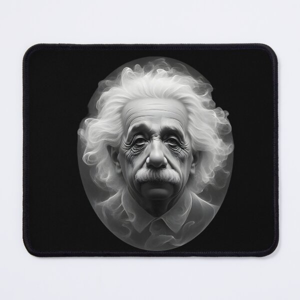 Item preview, Einstein Portrait - Surreal Monochrome Art designed and sold by pumsquare.