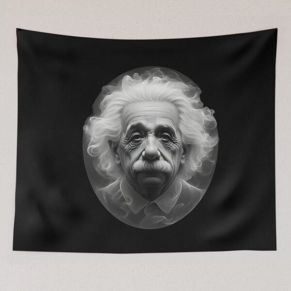 Item preview,  Einstein Portrait - Surreal Monochrome Art designed and sold by pumsquare.