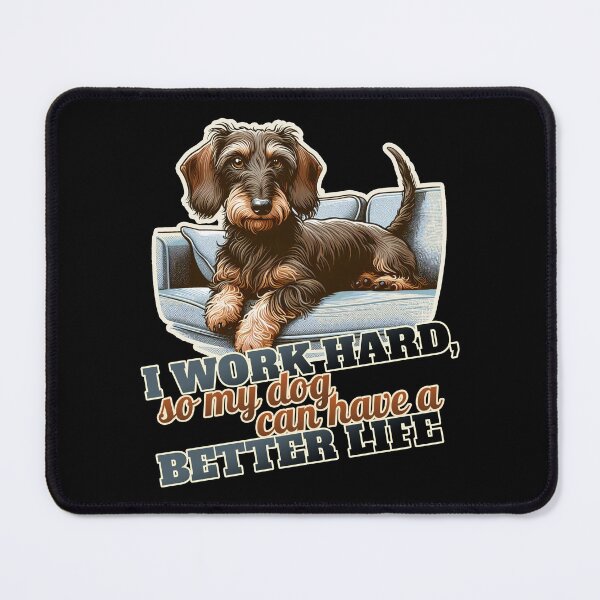 Item preview, Work hard Wire-haired Dachshund Couch, Sofa designed and sold by ThisDress.