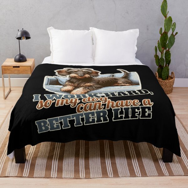 Item preview, Work hard Wire-haired Dachshund Couch, Sofa designed and sold by ThisDress.