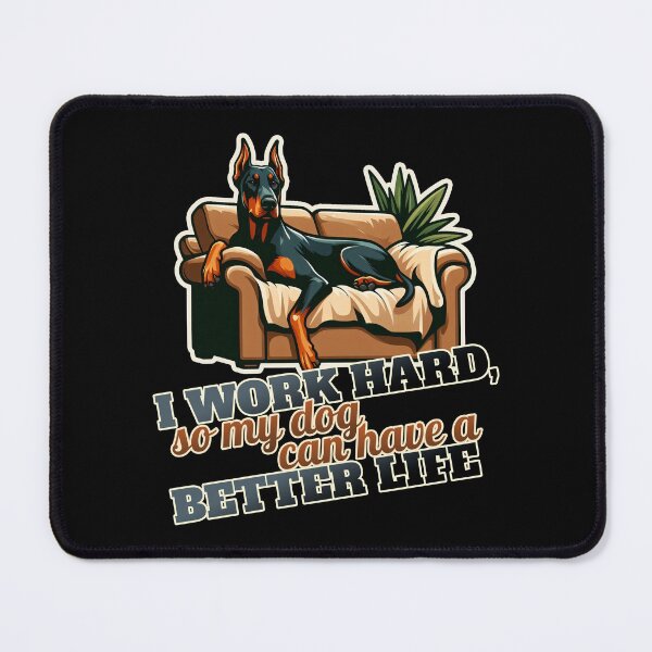Item preview, Work hard Doberman Dobie Couch, Sofa designed and sold by ThisDress.