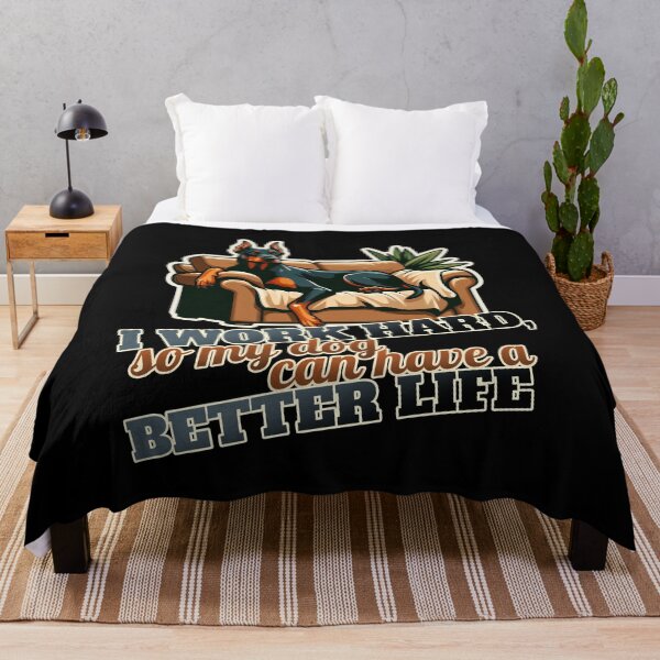 Item preview, Work hard Doberman Dobie Couch, Sofa designed and sold by ThisDress.