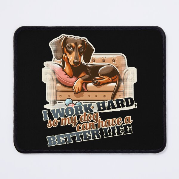 Item preview, Work hard Dachshund Couch, Sofa designed and sold by ThisDress.