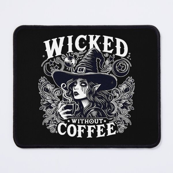 Item preview, Wicked Without Coffee Funny Halloween Witch for Coffee Lover designed and sold by masterdeer.