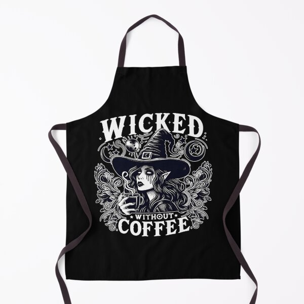 Item preview, Wicked Without Coffee Funny Halloween Witch for Coffee Lover designed and sold by masterdeer.