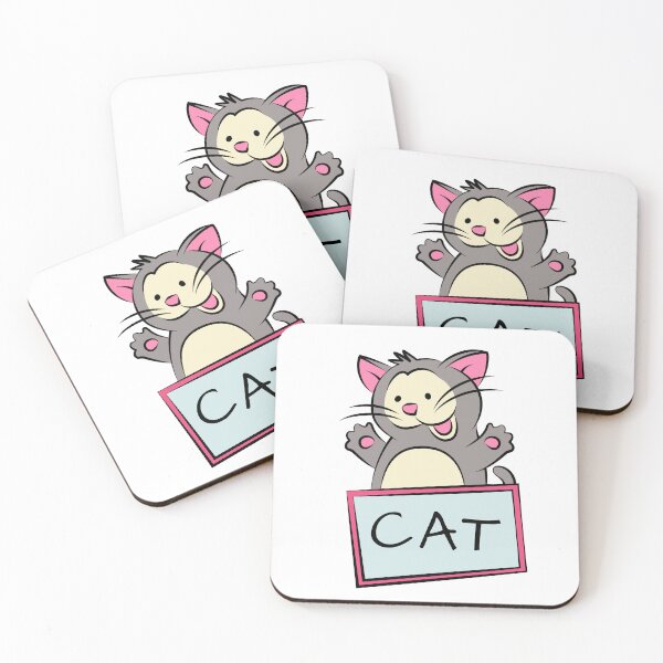 Item preview, cheerful gray cat designed and sold by Ekaterina  Biserova.