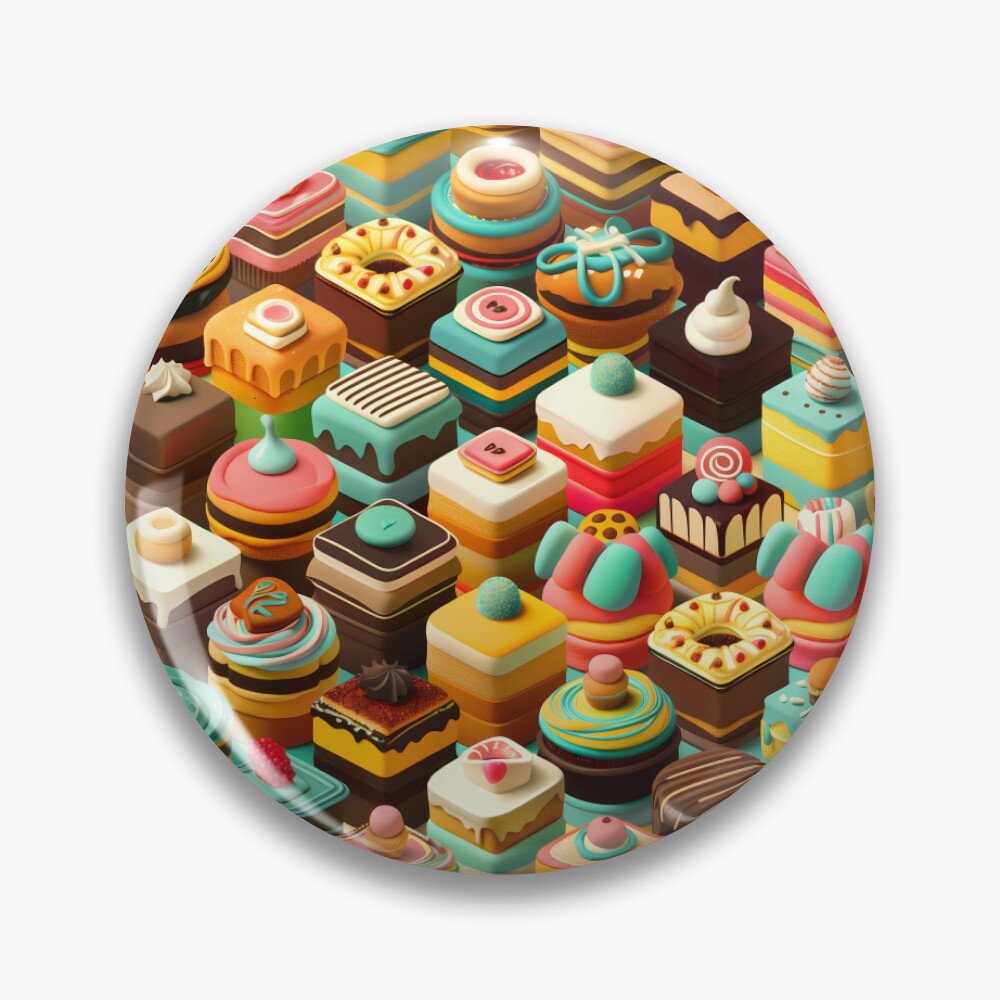 Frosted Isometric Pastries Pin