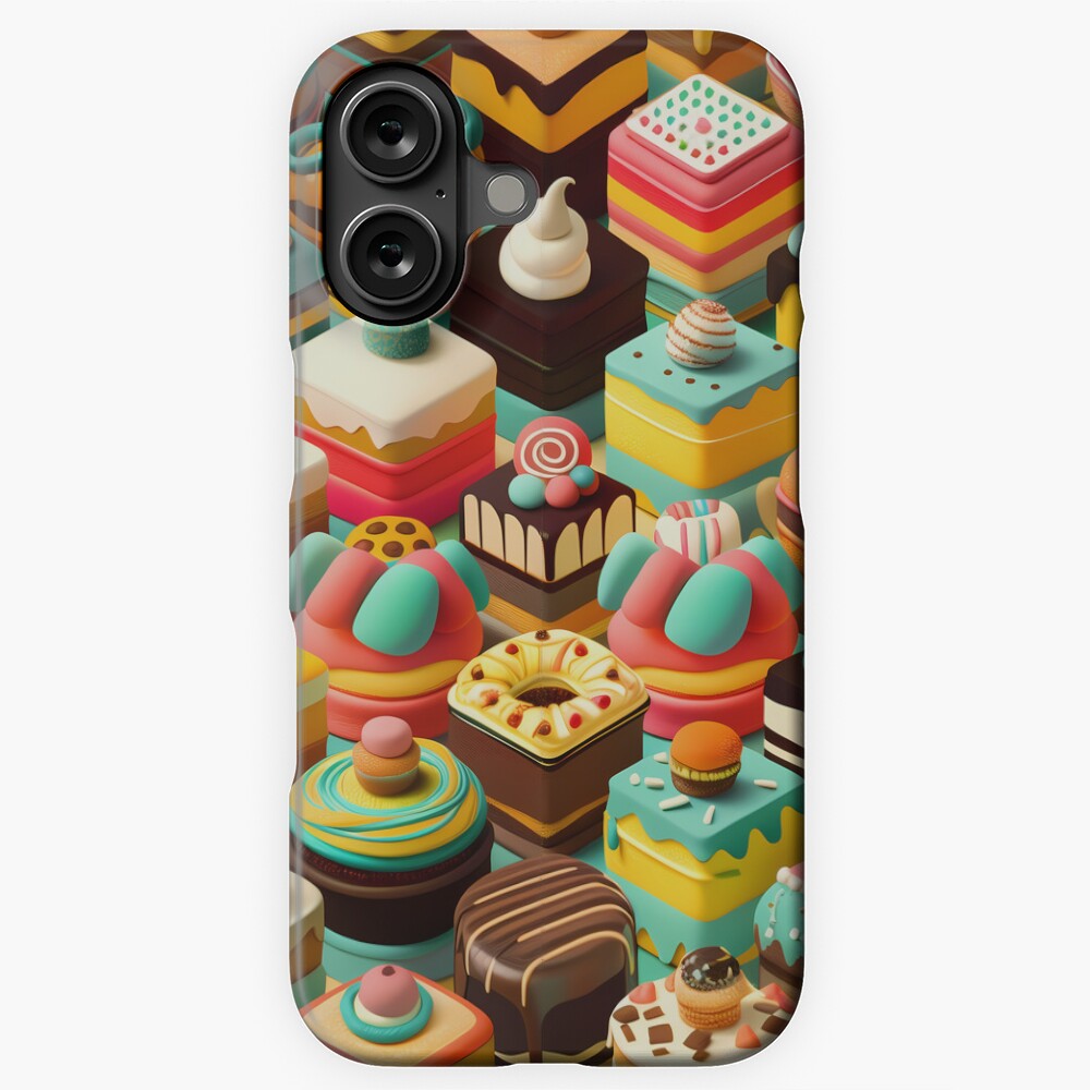 Frosted Isometric Pastries iPhone Snap Case