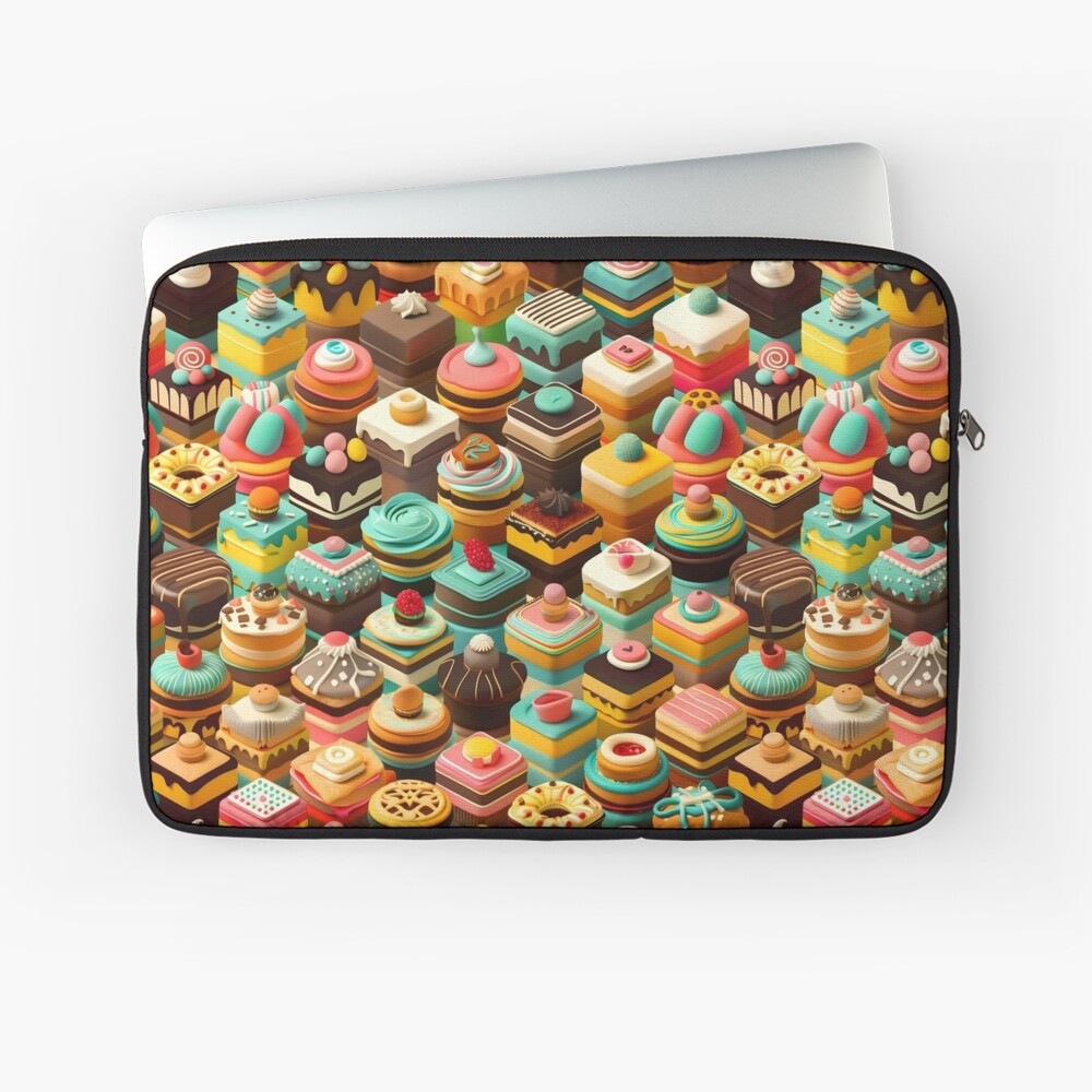 Laptop Sleeve - Frosted Isometric Pastries