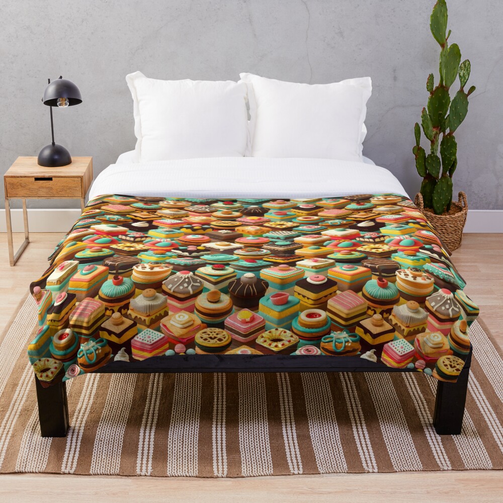 Throw Blanket Frosted Isometric Pastries