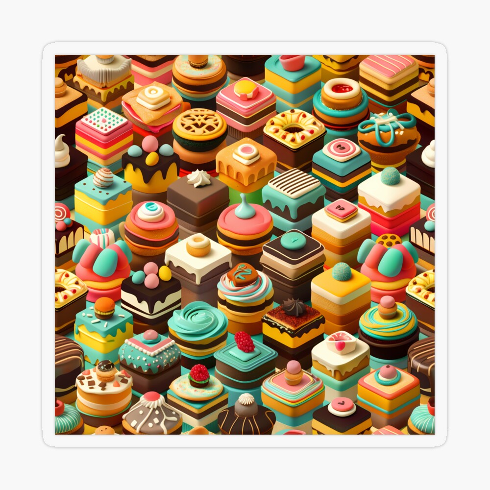Frosted Isometric Pastries (Transparent)
