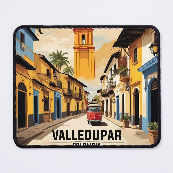 Item preview, Valledupar Colombia Retro Vintage Poster Tourism designed and sold by TravelersGems.