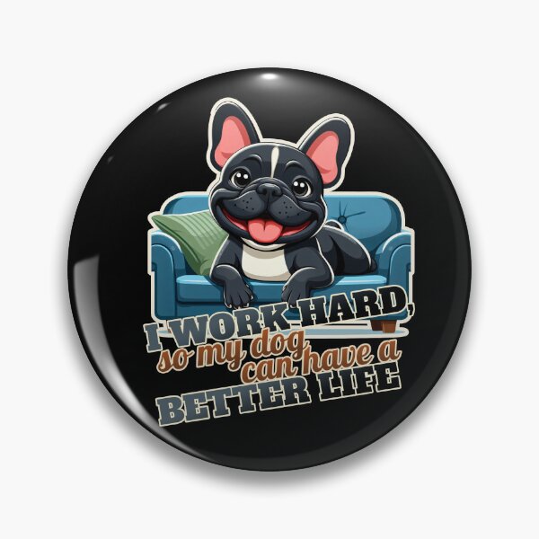 Item preview, Work hard French bulldog, frenchie Couch, Sofa designed and sold by ThisDress.