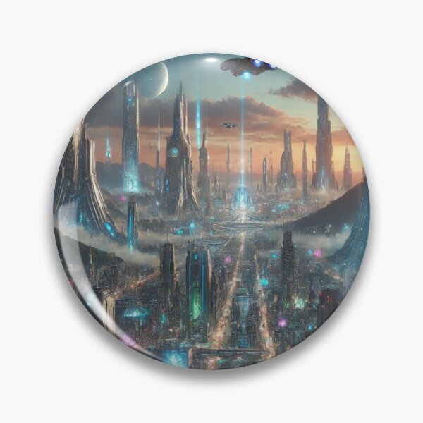 Item preview, Futuristic Metropolis: Neon City of Tomorrow designed and sold by aunins7.