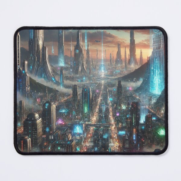 Item preview, Futuristic Metropolis: Neon City of Tomorrow designed and sold by aunins7.