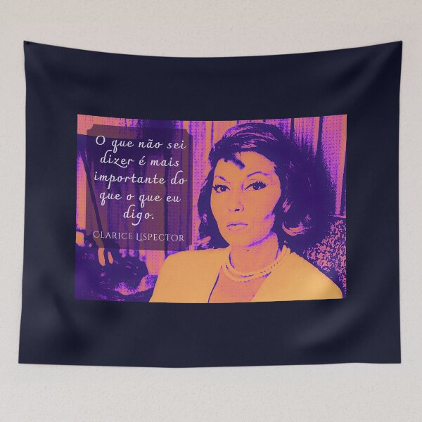 Item preview, Clarice Lispector quote: O que não sei dizer é mais importante do que o que eu digo. designed and sold by artbleed.