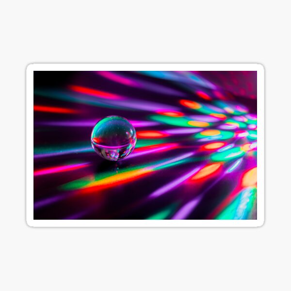 Rainbow Orb Disco Sticker
